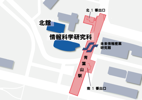 青葉山駅周辺地図